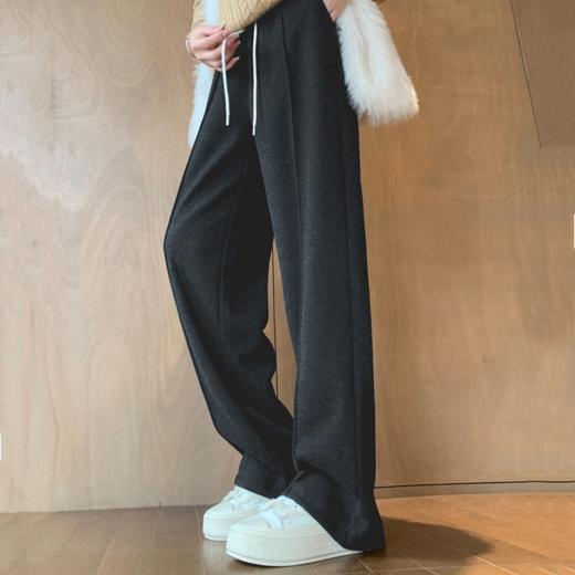 垂阔有型 秋冬也要做“纸片人”【人字纹毛呢超模裤】仿羊绒面料加绒加厚 高腰设计抬高身材比例 显高显瘦 商品图8