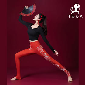 壁虎瑜伽【2410SY318灵蛇献瑞】高弹亲肤印花两件套（可拆卸胸垫）【2024年12月16日发货】