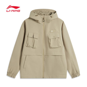 【M/L/XL断码】李宁风衣夹克男 2024冬季新款宽松运动潮流休闲保暖外套AFDU613【库存有限，如无货将做退款，介意慎拍】