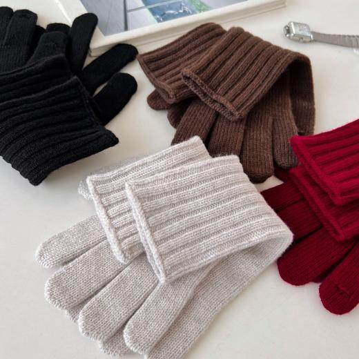 老米优品🎈3-5天。手套！冬日小太阳般温暖《100%澳洲绵羊毛手套》手机党福音！！ 温暖品质感分指手套 ST241126A 商品图1