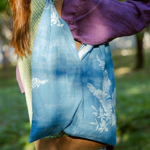 复古柔软暗纹包单肩女士挎包手提包小拎包购物包手提袋购物袋布袋大容量 商品图1