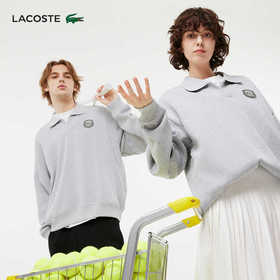 Lacoste法国鳄鱼男女同款新款时尚百搭翻领卫衣SH0679-98