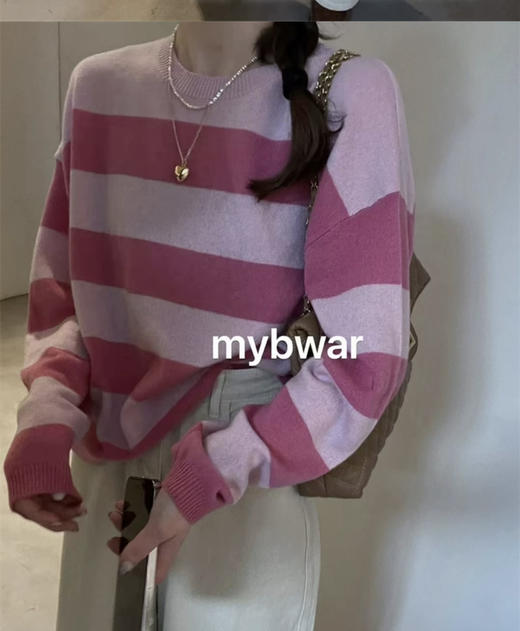 50羊毛条纹衫 商品图0