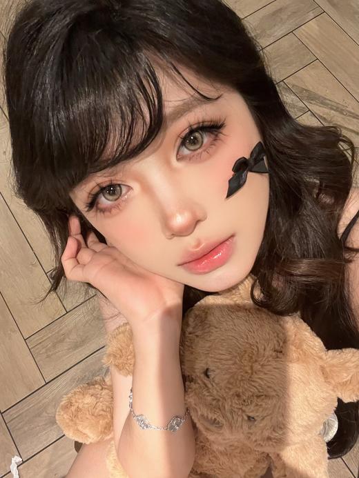 watermelens半年抛  MM豆巧/小千金 棕 14.0mm 含硅水凝胶 商品图2