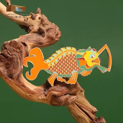 成都博物馆 鱼跃龙门金属立体冰箱贴 助考上岸博物馆文创纪念品 商品图5