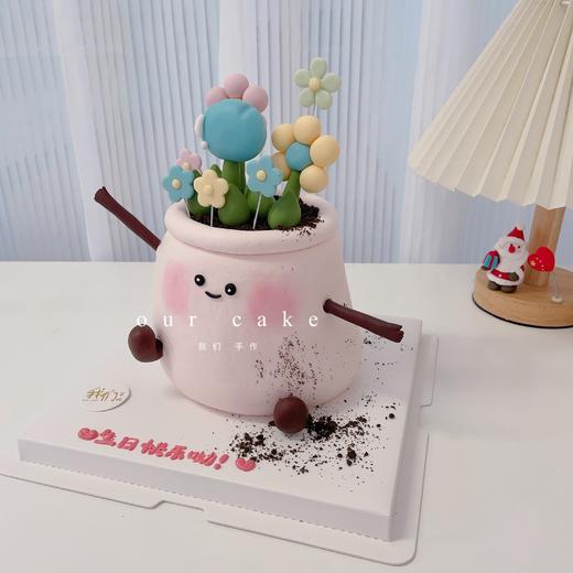 冬日暖阳下的jellycat盆栽花盆蛋糕-低糖处理无添加 商品图2