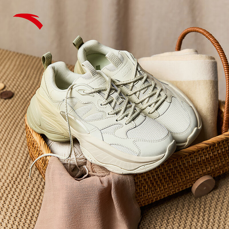 安踏坚果2.0丨厚底老爹鞋女2024冬季新款潮流运动鞋女鞋122518891