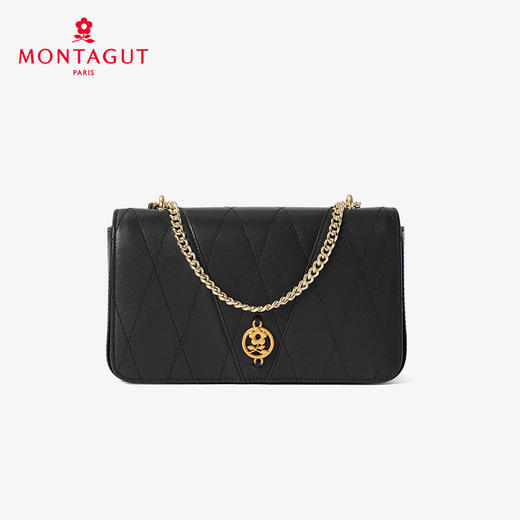 法国梦特娇秋冬精致羊皮链条单肩包斜挎包 商品图5