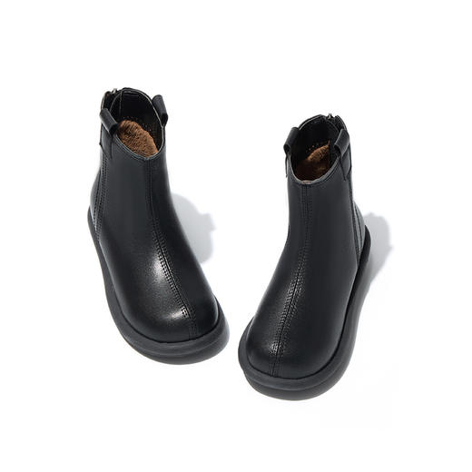 littletime女童24秋冬新款儿童短靴百搭公主靴文艺休闲靴子真皮靴 商品图0