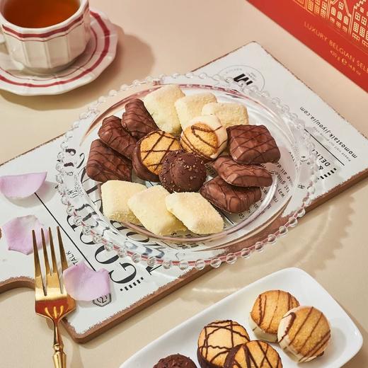 丹卓混合口味巧克力涂层饼干豪华礼盒比利时红房子420g/152602 香浓酥脆纯可可脂节日送礼 商品图2