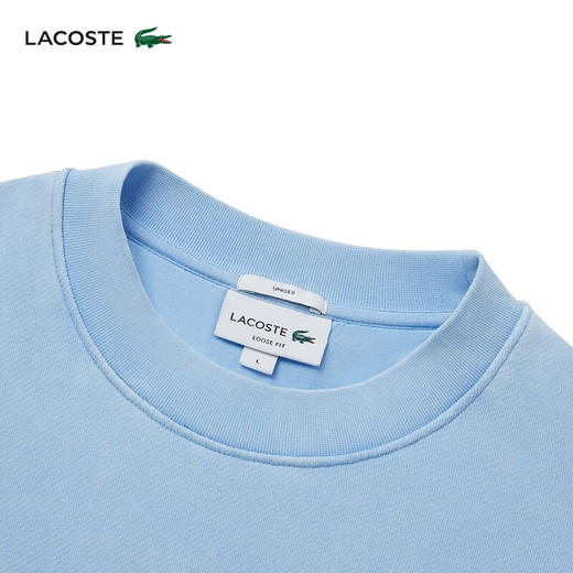 Lacoste法国鳄鱼男女同款新款时尚百搭落肩圆领卫衣SH2837-10 商品图3