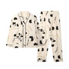 J1-润微睡衣女春秋100%棉长袖长裤熊猫卡通舒适宽松可外穿家居服套装  熊猫花花【建议买大1码】 商品缩略图4