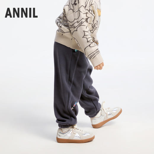 男童复合绒保暖夹裤冬季新款安奈儿童装实体店同款XB446842 商品图2