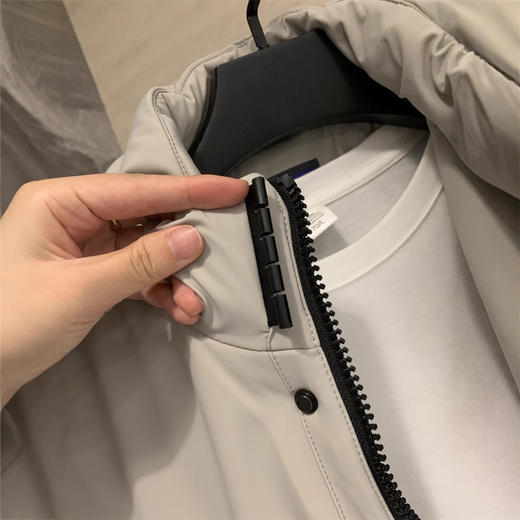 欧单小众!内置温度计!2024秋冬户外加厚保暖工装中长连帽派克棉服棉衣！ 商品图1