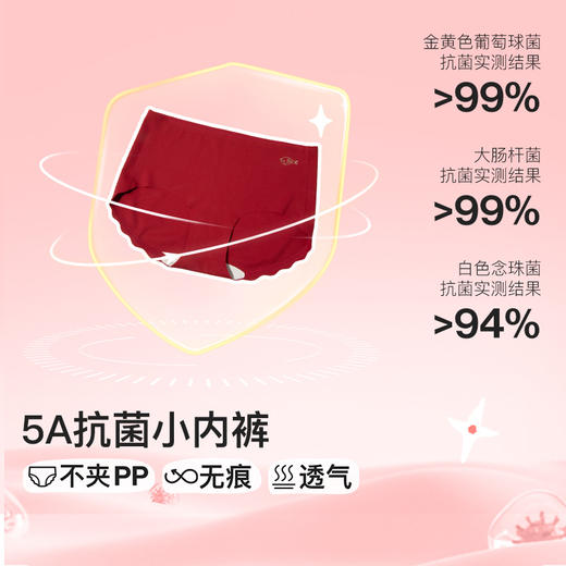 likeuu儿童红色发育内衣礼盒女大童本命年套装新年 商品图2