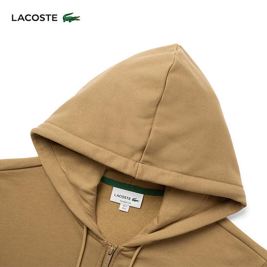 Lacoste法国鳄鱼男装新款纯色简约休闲开衫连帽卫衣外套SH1642-98 商品图10