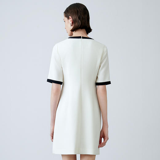 EITIE爱特爱春季新款气质大方时尚百搭撞色显瘦连衣裙7707410 商品图4