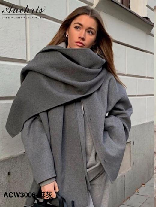 【澳洲品牌】独家【AUChris羊绒围巾/披肩专场】高品质羊绒，亲肤不扎人，明星同款围巾披肩冬季保暖纯色高档羊绒披肩礼物盒装 商品图4
