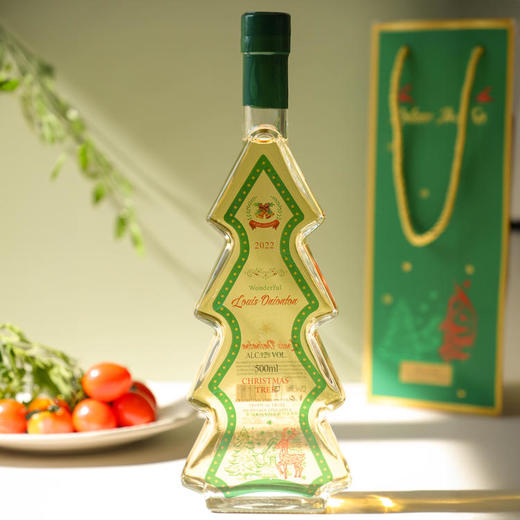 「圣诞限定」法国路易奥尼顿圣诞树甜白葡萄酒 500ml*2瓶 赠2个礼袋 商品图0