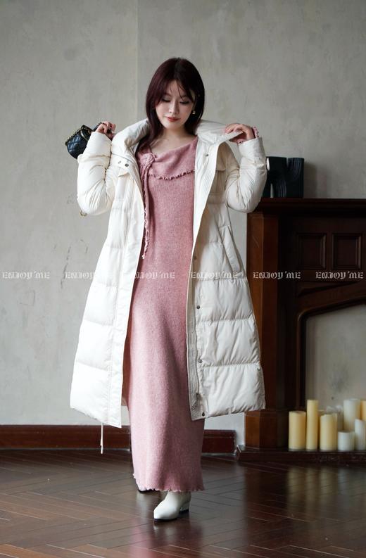 【门店同款】ENJOY冬季从“绒”冬日长款简约腰带羽绒服 159860213 商品图8