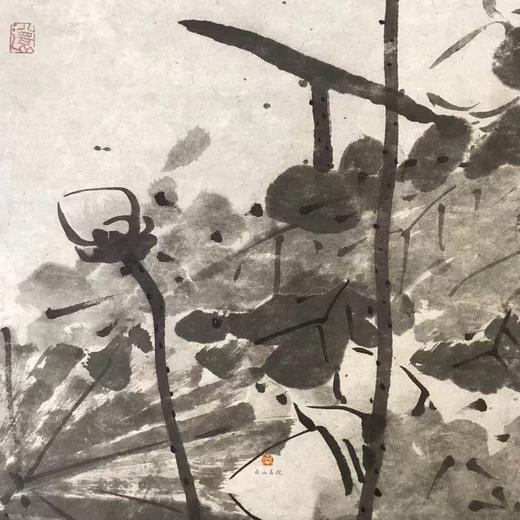 特别推荐：《八大山人 墨荷图》画心约为59*117cm，装裱后成品尺寸为65*200CM，同样的非常巨大的，198元 商品图1