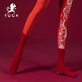【现货秒发】壁虎瑜伽【2411WZ315】防滑鸿运瑜伽袜