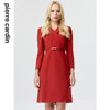 皮尔卡丹女装连衣裙春季新款休闲酒红色羊毛西装裙P3348E3929C0
 商品缩略图0
