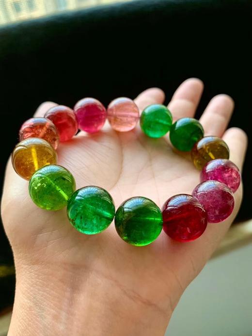 15mm单圈彩虹碧玺手串 商品图0