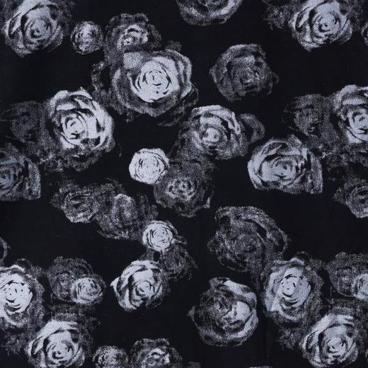 T1791秋季新款美式复古满印玫瑰花印花圆领长袖T恤情侣休闲上衣潮 商品图3