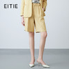 EITIE爱特爱春季新款显瘦舒适通勤百搭西装短裤7705406 商品缩略图0