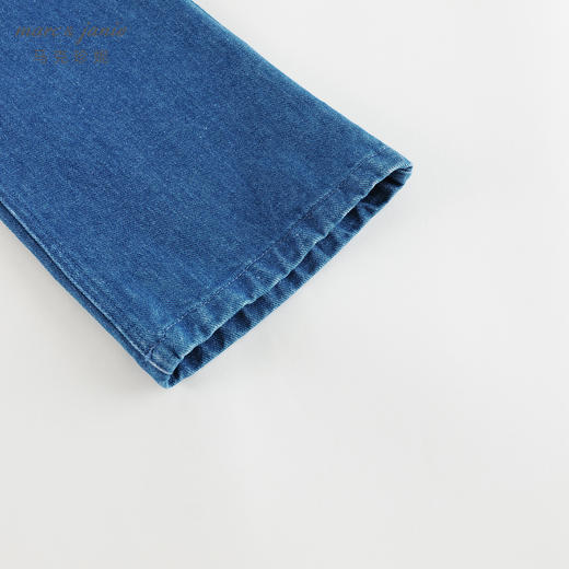 马克珍妮女童复古喇叭纯棉牛仔裤儿童裤子春秋款241820 商品图4