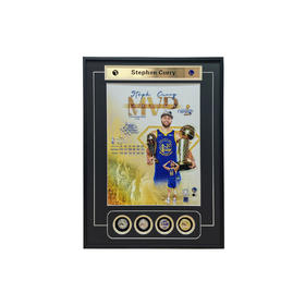 收藏系列 斯蒂芬库里 纪念装饰画 2022年勇士总冠军 库里FMVP（非亲签）