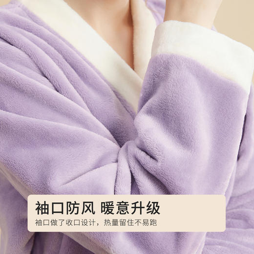 都市丽人秋冬睡衣长袖长裤法兰绒家居服2H3125 商品图10