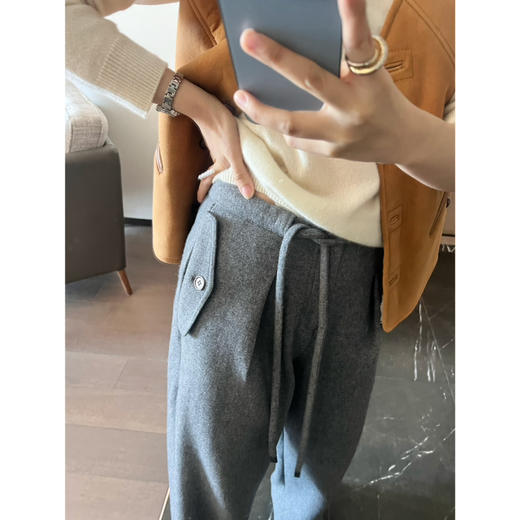 25特价 2411504   超厚 超厚 灰色长裤 商品图5