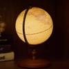 12英寸仿古款充电式触控灯全圆尺木底座地球仪 商品缩略图1