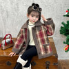 【女童洋气加绒格子秋冬款羊羔毛外套】女宝宝2024新款加厚冬装上衣潮 商品缩略图6