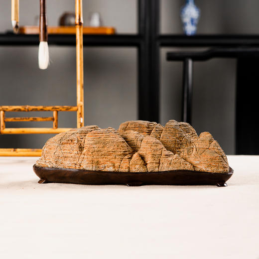 灵璧石千层远山文房赏石 商品图2