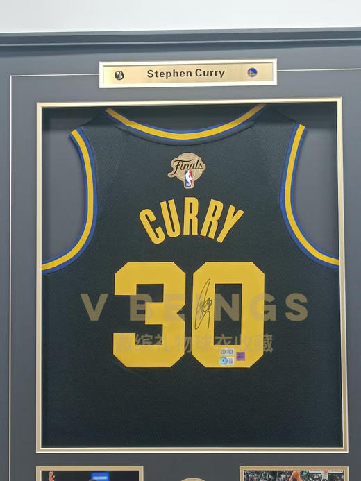 收藏系列 库里 勇士队30号黑色总决赛 亲笔签名球衣 商品图2