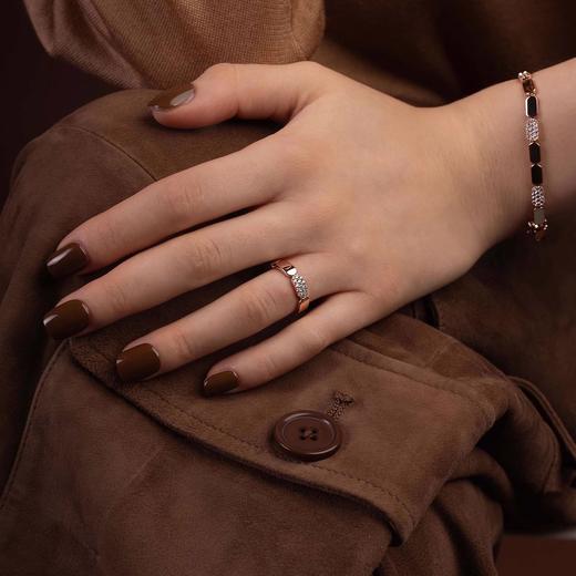 【不退不换，介意勿拍】APM Monaco 戒指  P22934OX 玫瑰金色 商品图2