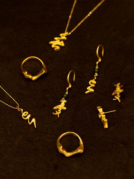 鹿鸣精制｜心流系列：忘忧耳环 商品图1