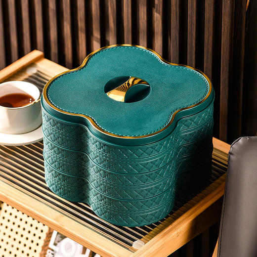 【婚礼果盘】结婚喜糖盘 分格多层 客厅新年新居干果盒 乔迁中国红水果盘  商品图7