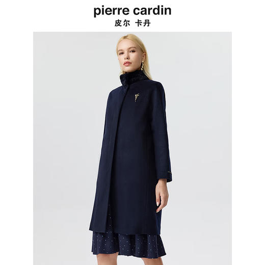 皮尔卡丹女装毛呢外套高原山羊绒爆款毛呢外套大衣P3413C3927N0
 商品图1