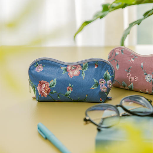 缤纷花语眼镜袋便携高级感高端复古文艺清新老花镜近视镜男女收纳 商品图1