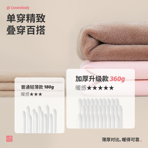 都市丽人女士正价加厚系列圆领新芯复合绒保暖衣2WT2A1 商品图1