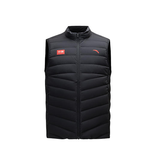 安踏中国队羽绒马甲男士2024冬季保暖鸭绒运动休闲背心152447925 商品图3