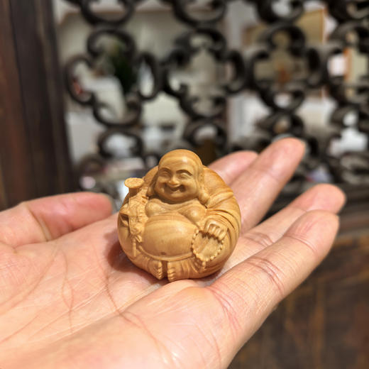 如意佛（一团和气）°大中小款原木黄杨摆件 商品图1