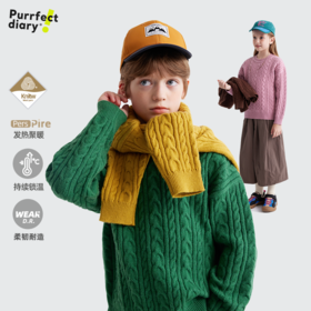 【多巴胺毛衣】儿童软糯复古麻花毛衣PDMY2402