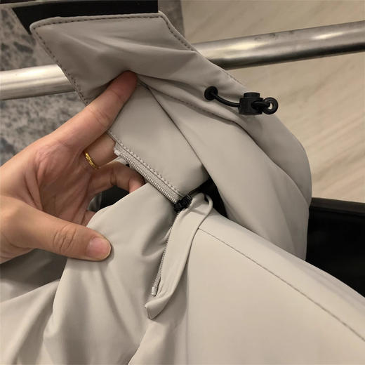 欧单小众!内置温度计!2024秋冬户外加厚保暖工装中长连帽派克棉服棉衣！ 商品图2