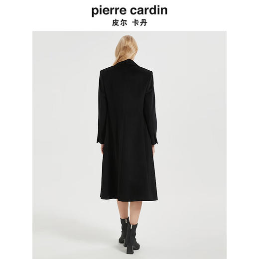 皮尔卡丹女装大衣时尚气质百搭通勤毛呢外套C44CL75B0
 商品图4