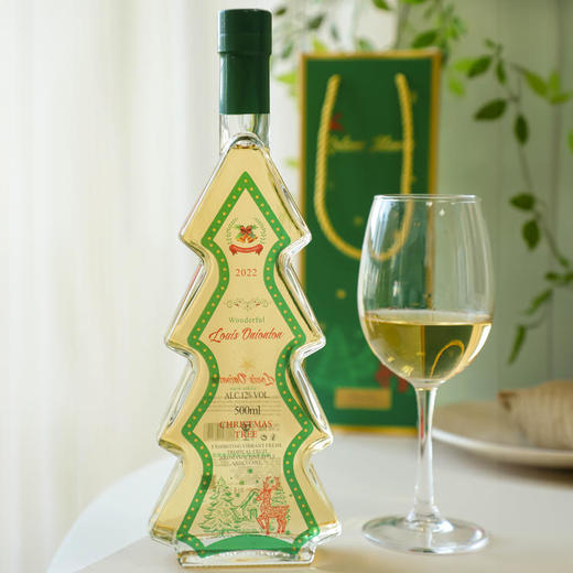 「圣诞限定」法国路易奥尼顿圣诞树甜白葡萄酒 500ml*2瓶 赠2个礼袋 商品图7